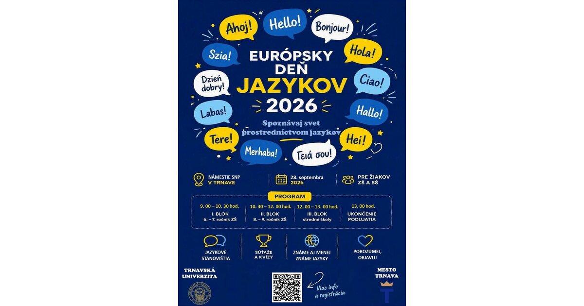 Európsky deň jazykov 2026