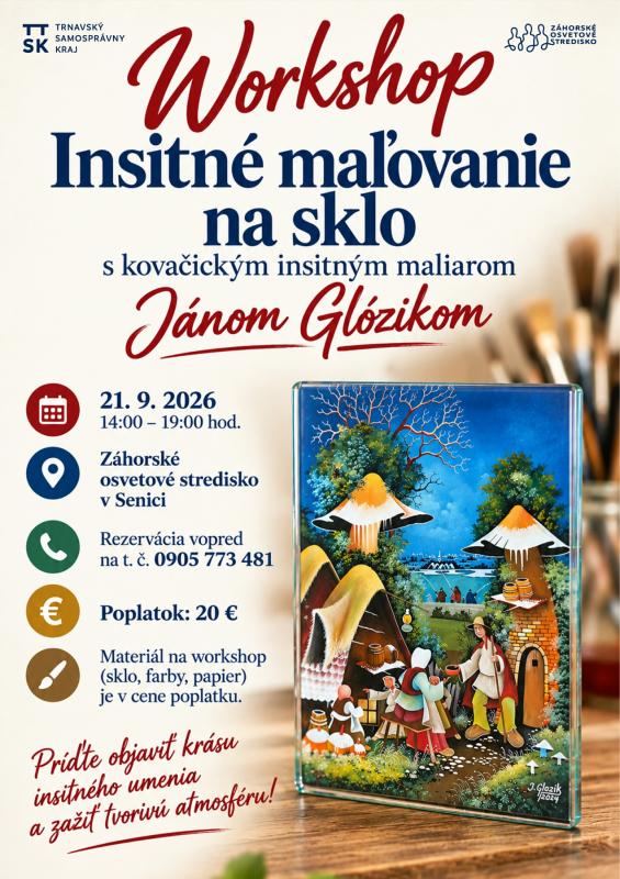 Insitné maľovanie na sklo