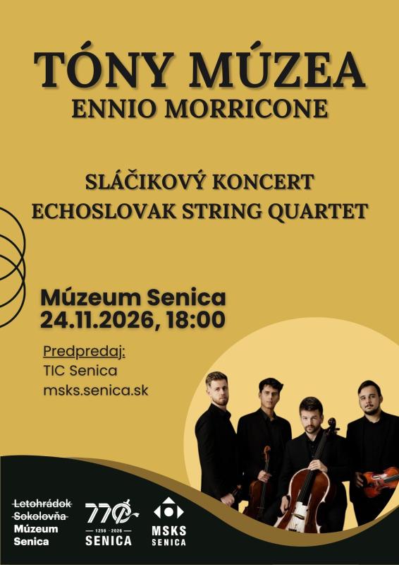 Tóny múzea – Koncert ECHOSlovak String Quartet v Múzeu Senica