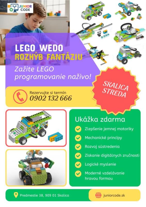 Bezplatná ukážková hodina LEGO robotiky pre deti