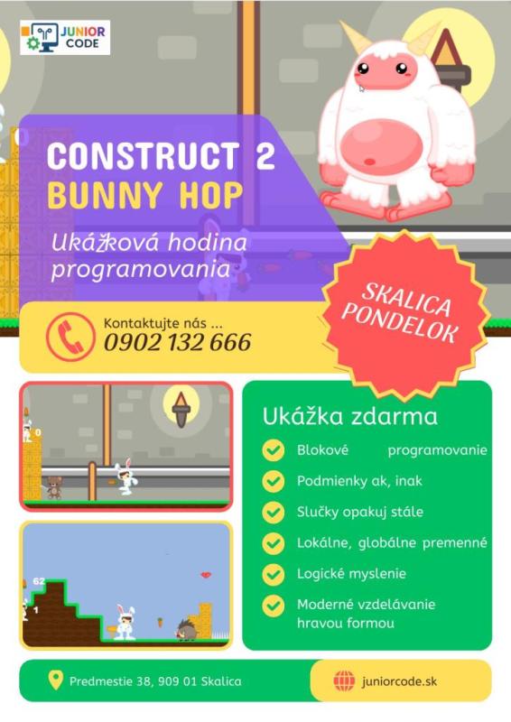 Bezplatná ukážková hodina tvorby počítačových hier pre deti