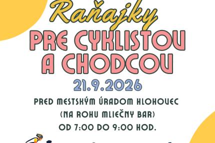 Raňajky pre cyklistov a chodcov
